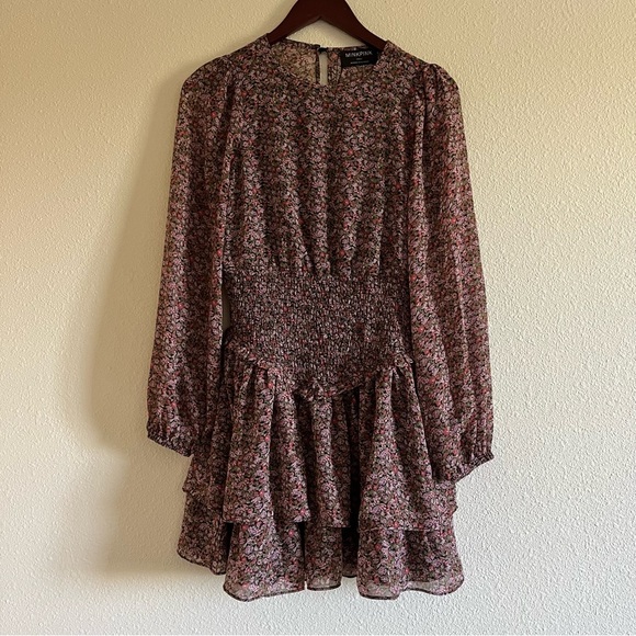 NWT MINKPINK Revolve Pink Floral Safi Mini Dress Size Small - Picture 5 of 13